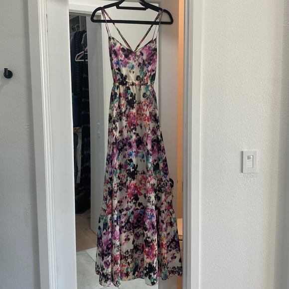 parker backless dress Parker Off The Shoulder Maxi Dress Black / S